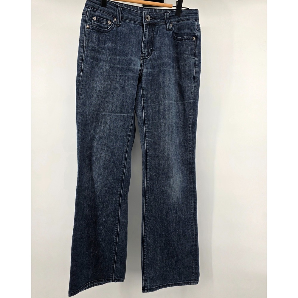 DKNY Womens Size 6 Dark Blue Jeans Straight Casual Classic Comfortable Staple